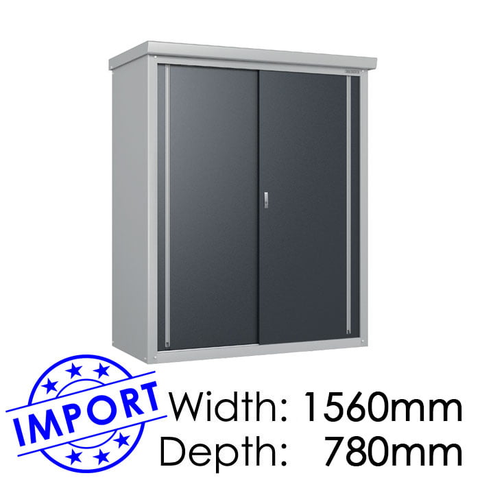 Daiken GY157 1560mmx780mm Outdoor Storage Shed / Locker available at Gubba Garden Shed