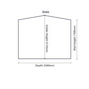 Side Wall Elevation Duratuf-Kiwi-MK4a10m2-Side-Wall-Elevation